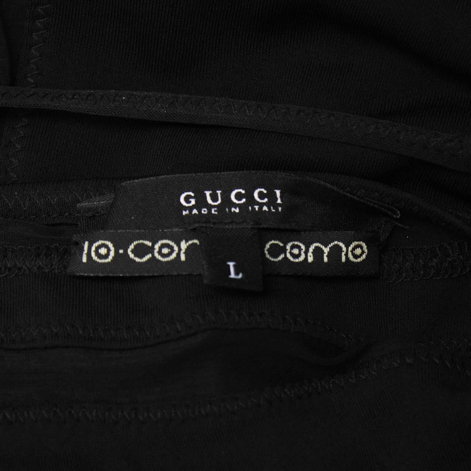 2000er Gucci Schwarzes Mesh-Kleid im Angebot 1