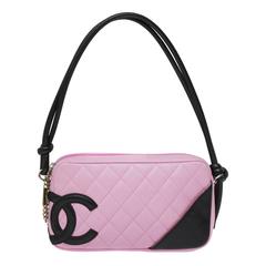 2004 Chanel Pink Ligne Cambon gesteppte Pochette-Tasche
