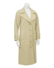 1970's Anonymous Cream Wool Belted Jacket