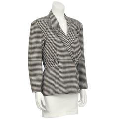 1980's Michael Kors First Collection Houndstooth Top