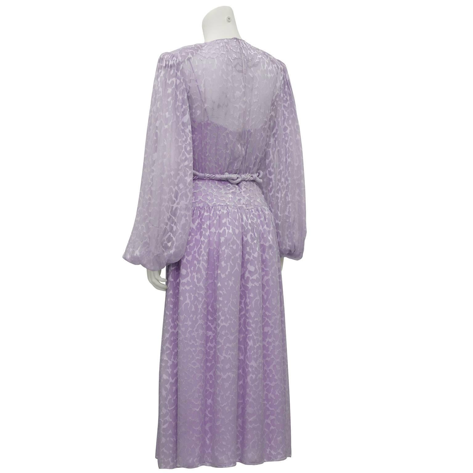 lavender chiffon dress
