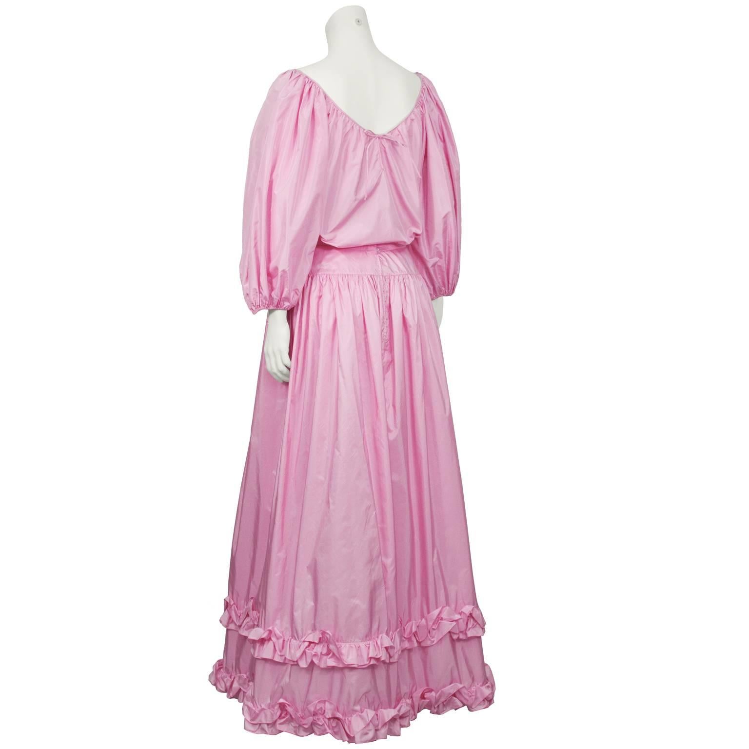 pink taffeta dress