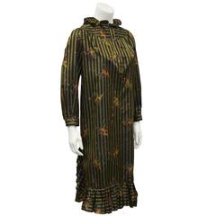 1970's Laura Biagiotti Striped Dress