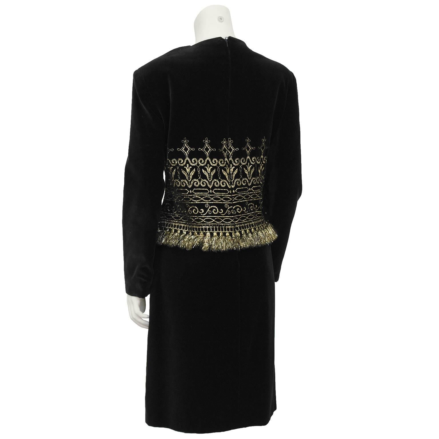 rhode black velvet dress
