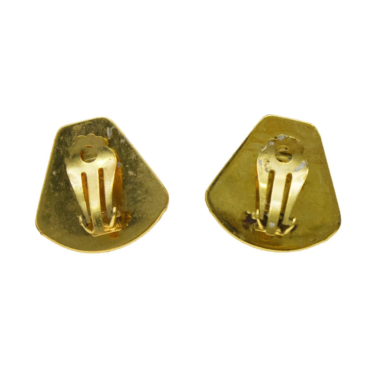 hermes clip on earrings