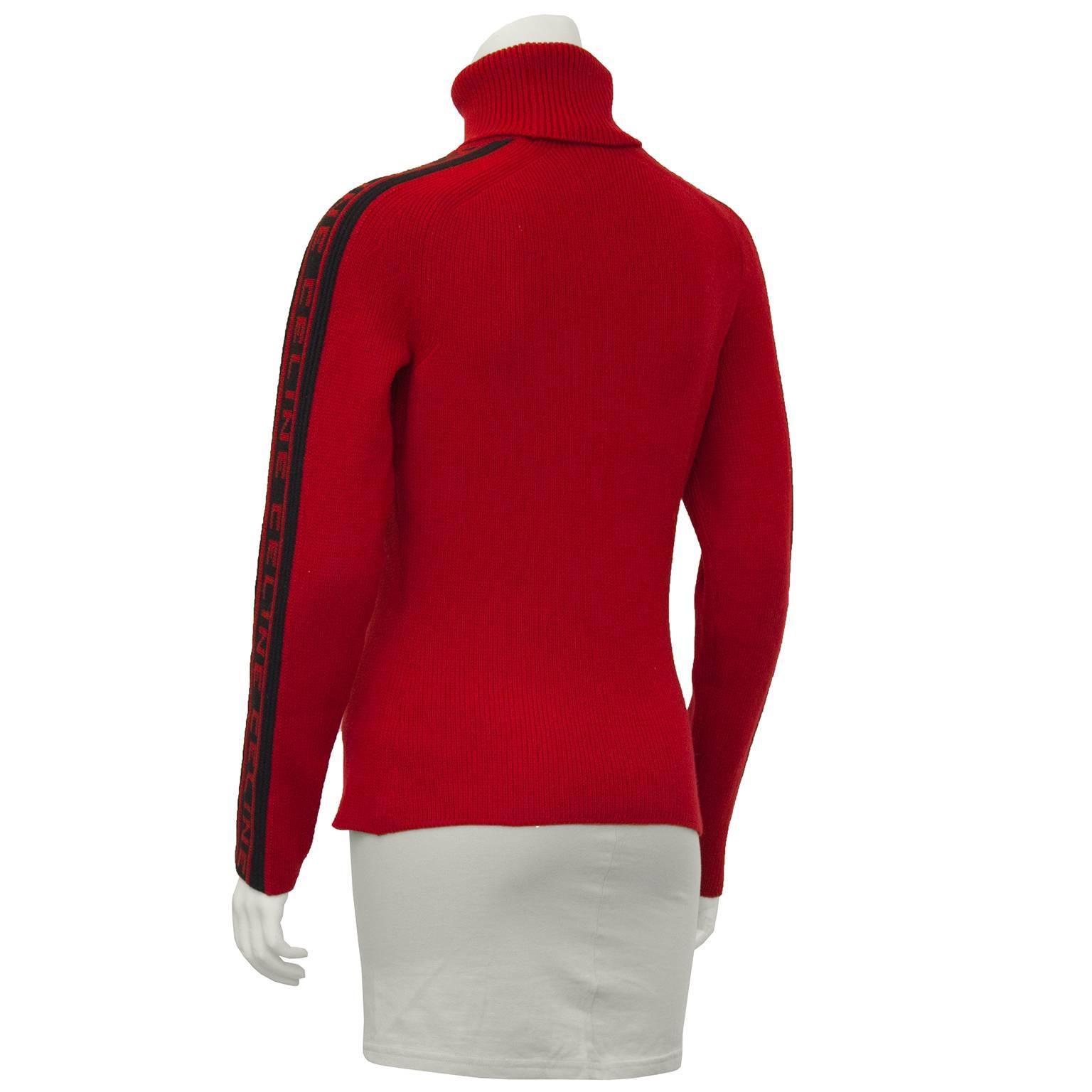 celine red sweater