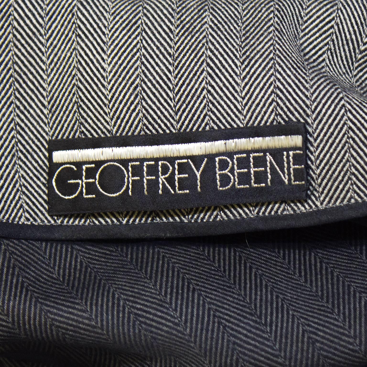 1960's Geoffrey Beene Herring Bone Dress  For Sale 2