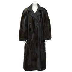 1990's Koos Van Den Akker Couture Mink and Patchwork Coat 3