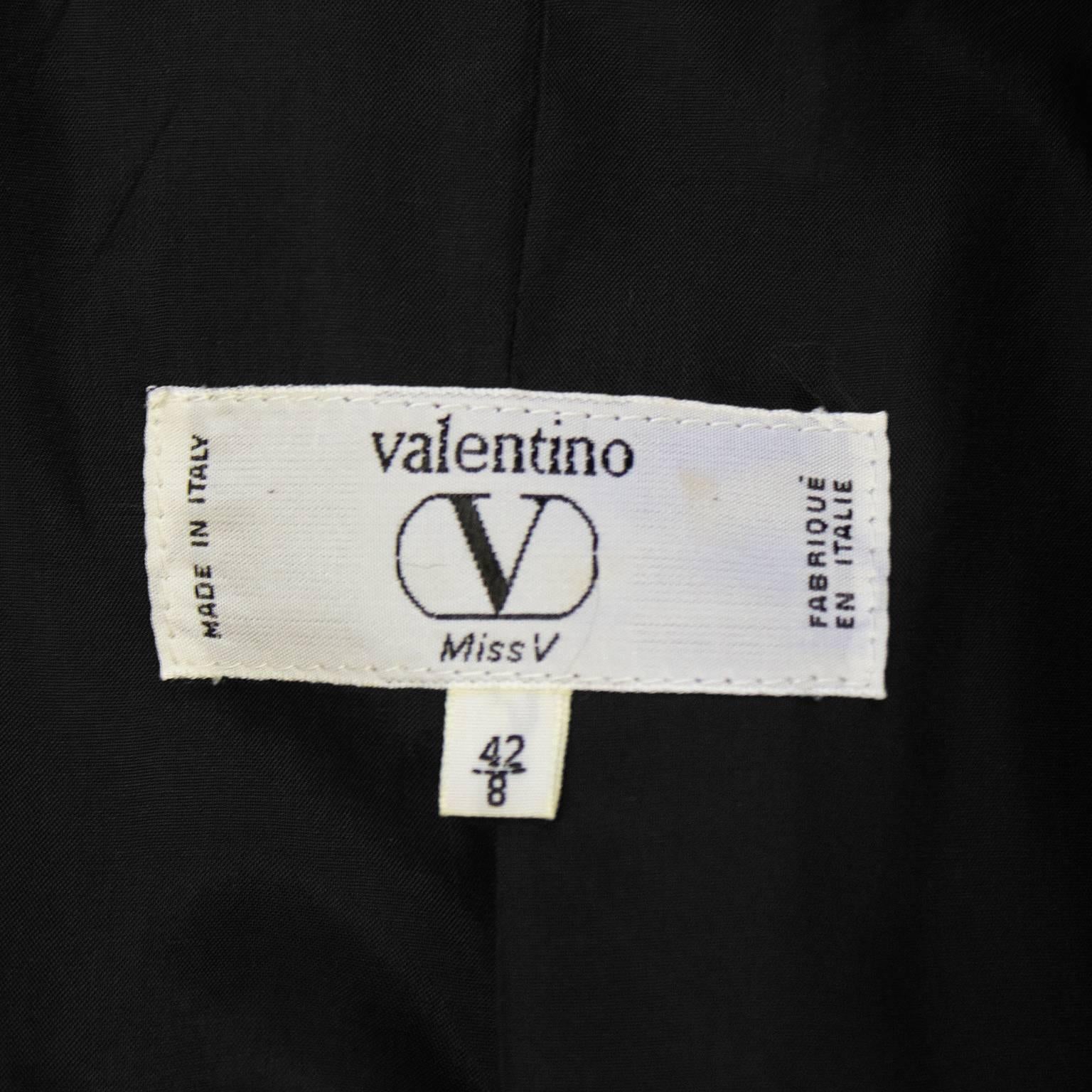 Women's 1990's Valentino Yellow Black and White Plaid Wool Blazer
