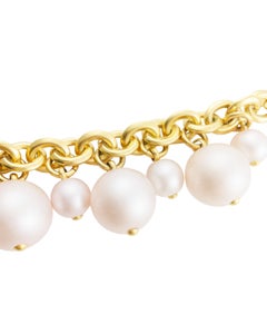 1990's Celine Faux Jumbo Pearl Bracelet