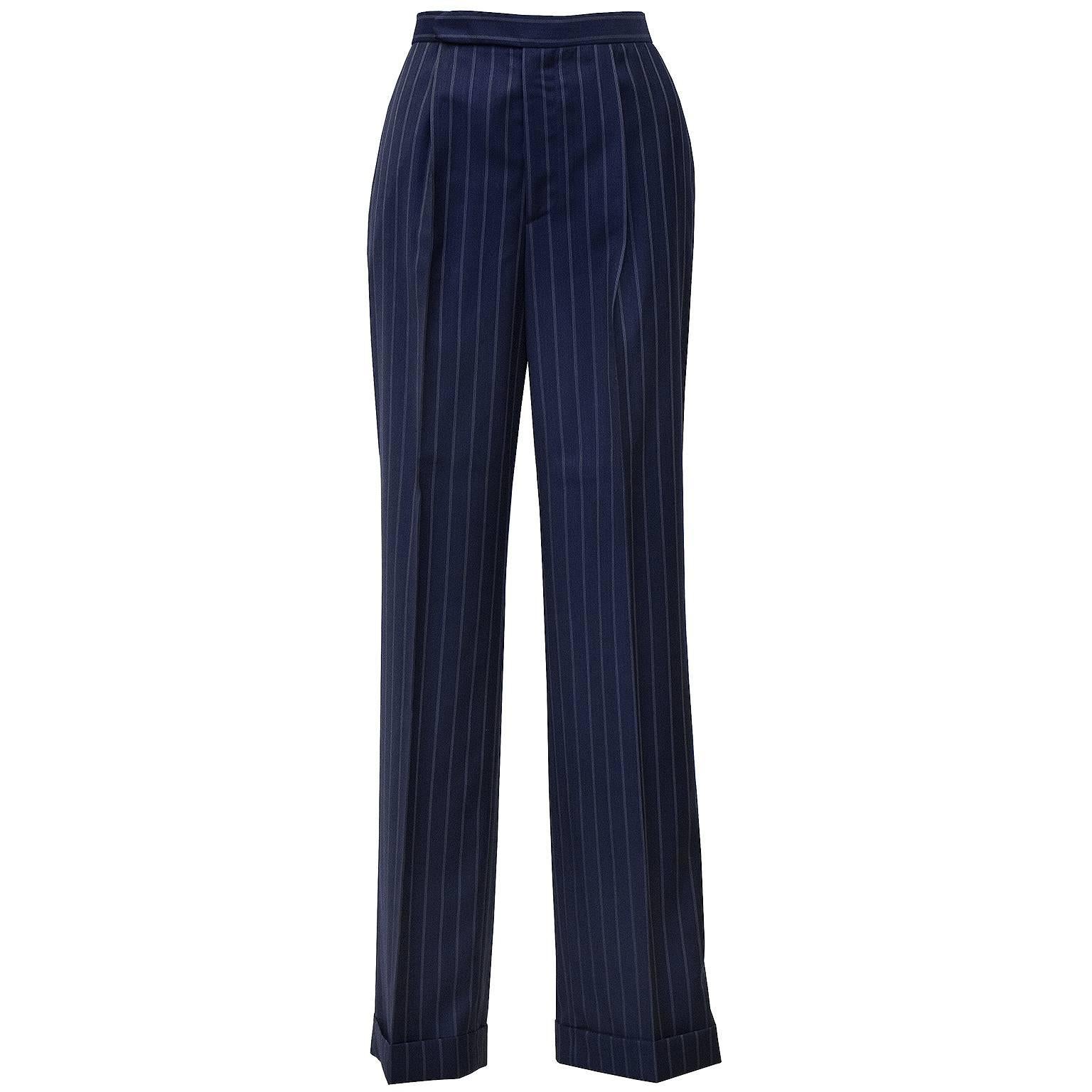 ralph lauren pinstripe suit women's