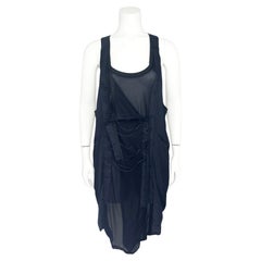 Balenciaga Le Dix by Nicolas Ghesquiere Spring 2002 Runway Black Lace Up Dress