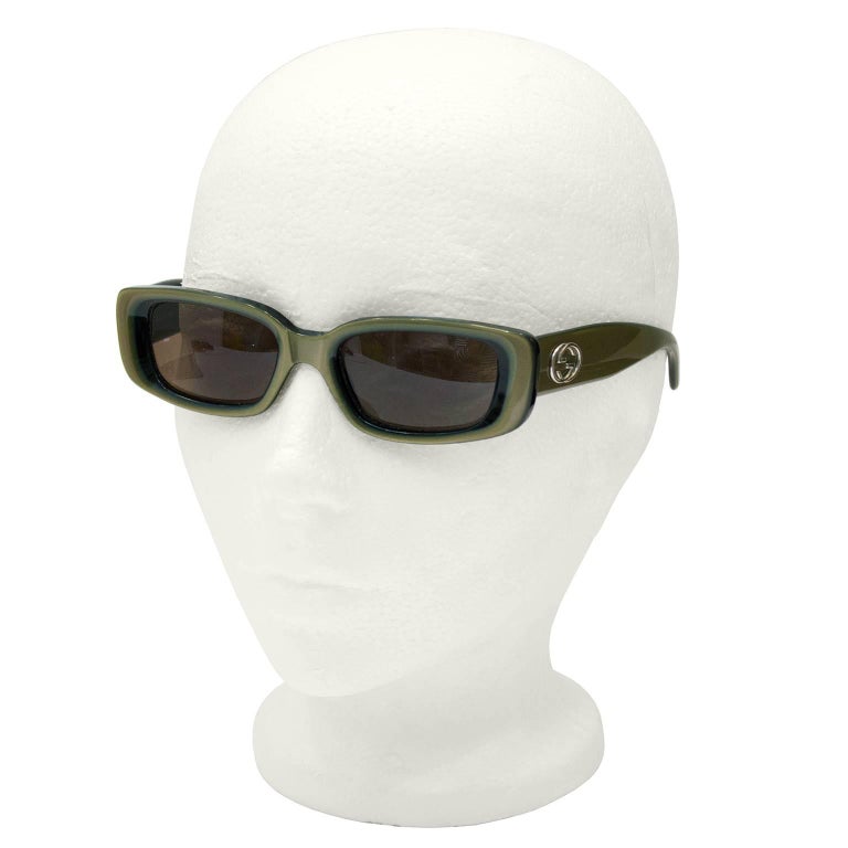 1990's Olive Green Gucci Sunglasses at 1stDibs | gucci vintage sunglasses,  gucci made in italy ce, 1990 gucci sunglasses