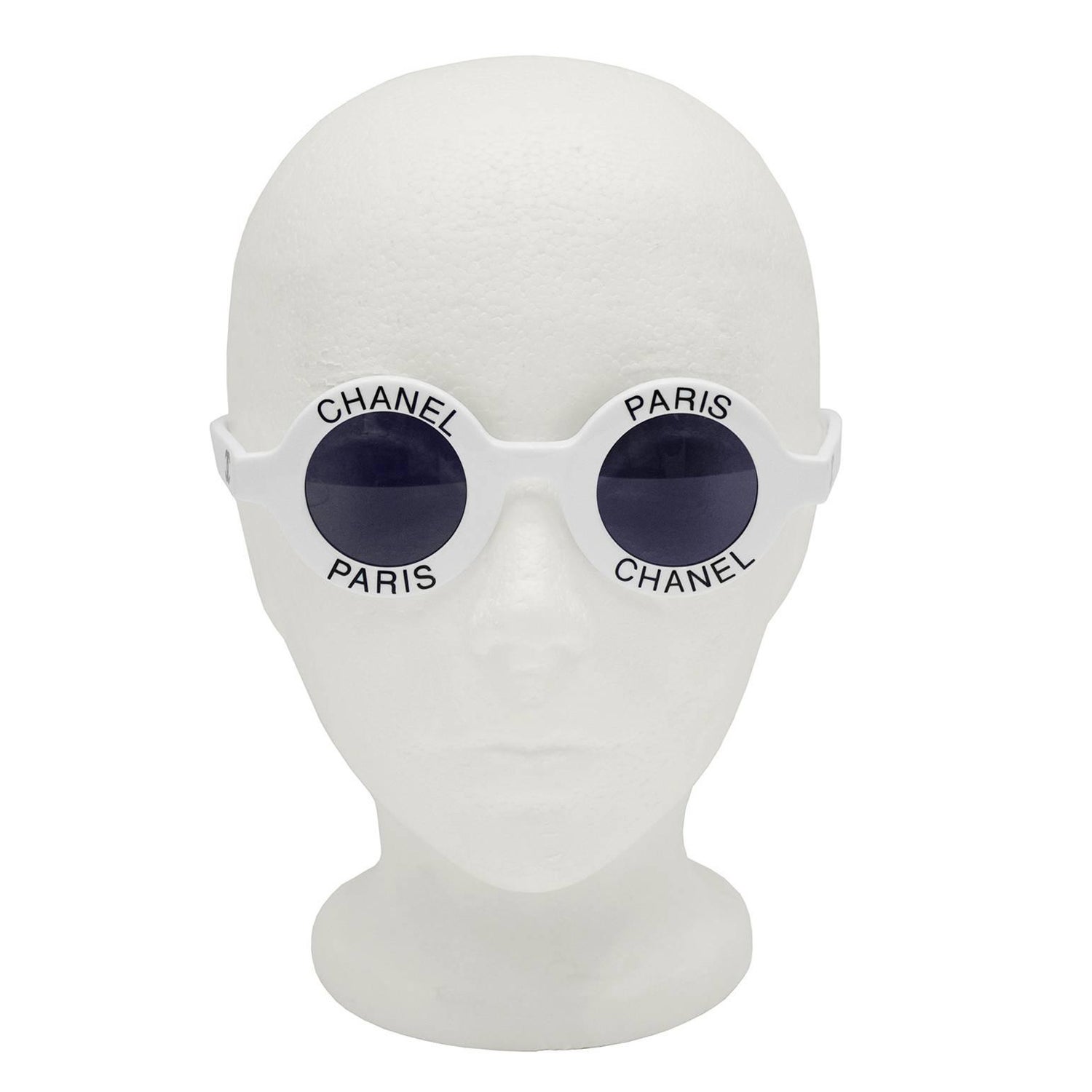 1990's Iconic White Chanel Paris Round Sunglasses For Sale at 1stDibs | chanel  paris sunglasses, chanel paris sunglasses round, round chanel paris  sunglasses