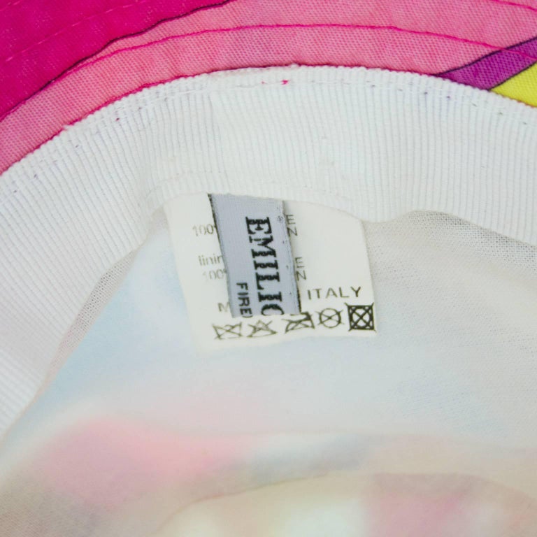 Early 2000s Emilio Pucci Pink and Blue Bucket Hat at 1stDibs | pucci ...
