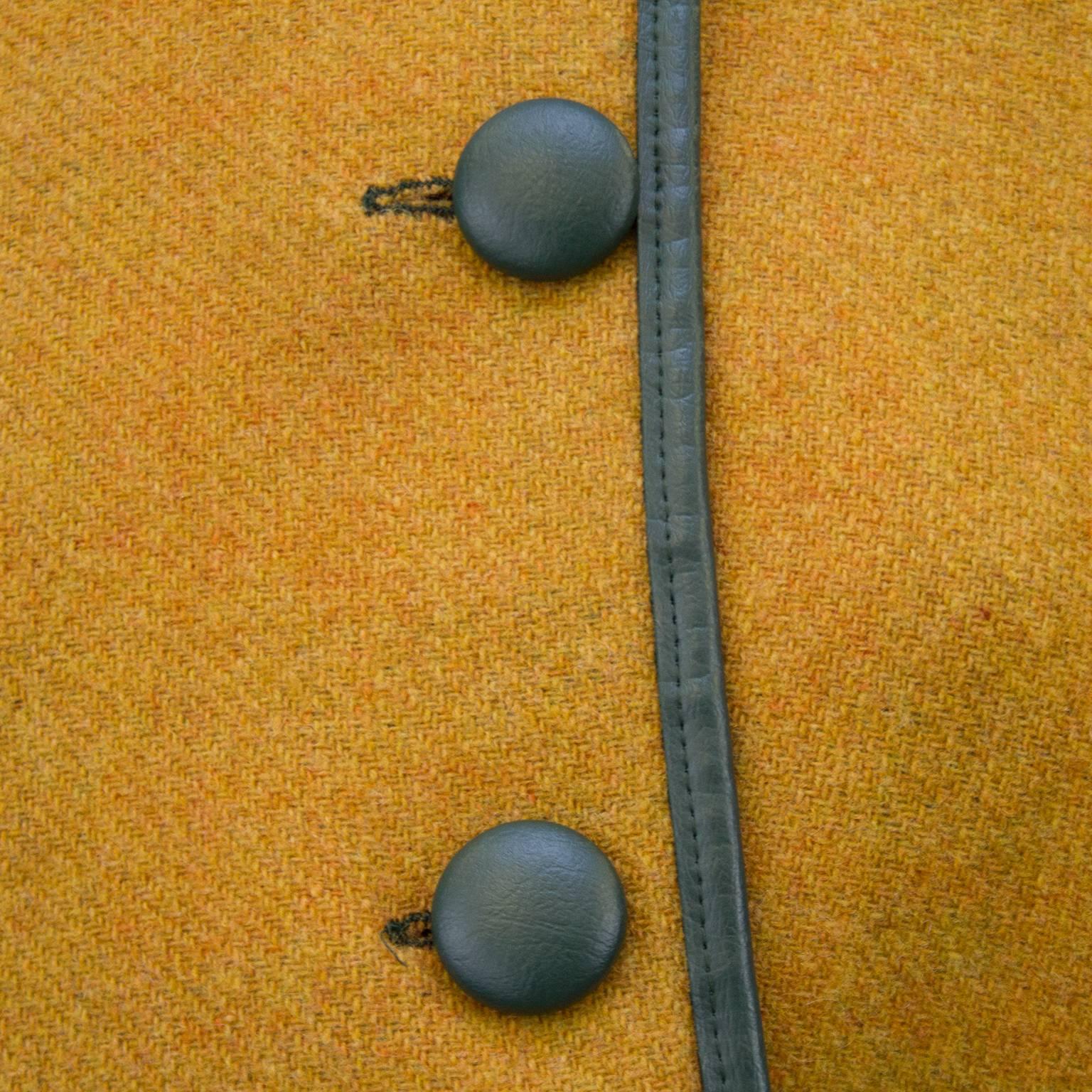 1960's Reversible Plaid Wool Short Cape 1