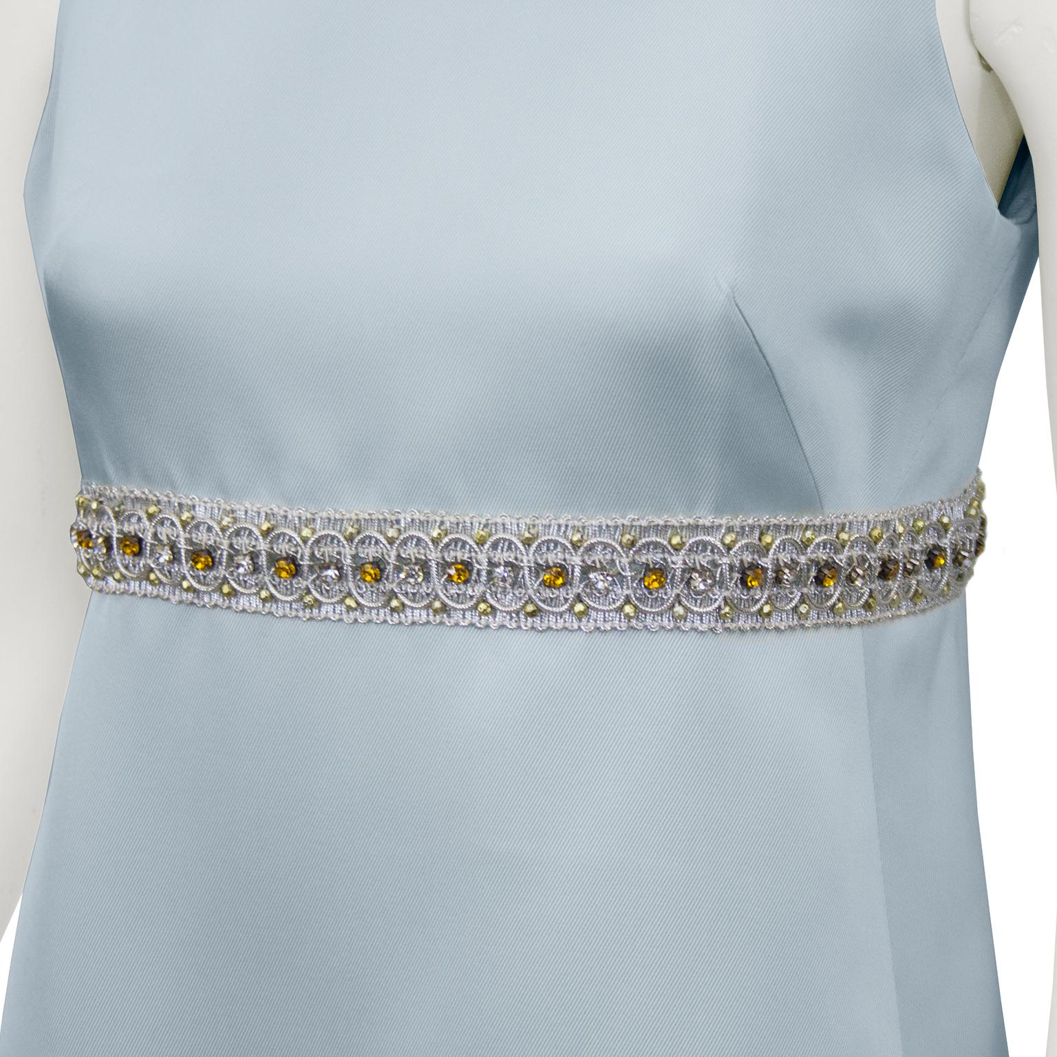 Women's 1960s Dynasty Ice Blue Cocktail Dress