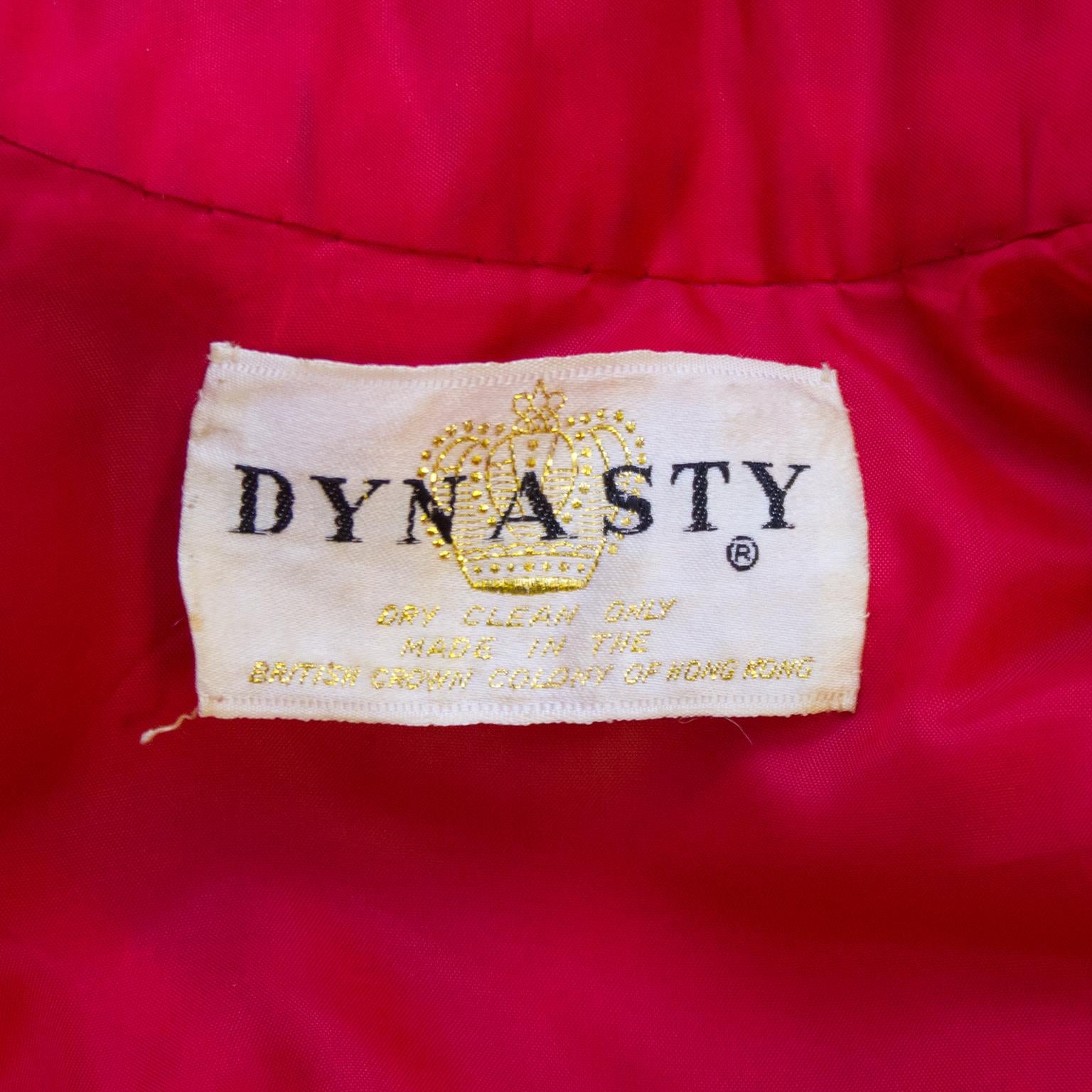 Dynasty Red Dragon and Phoenix Beaded Jacket, 1960s  In Excellent Condition In Toronto, Ontario