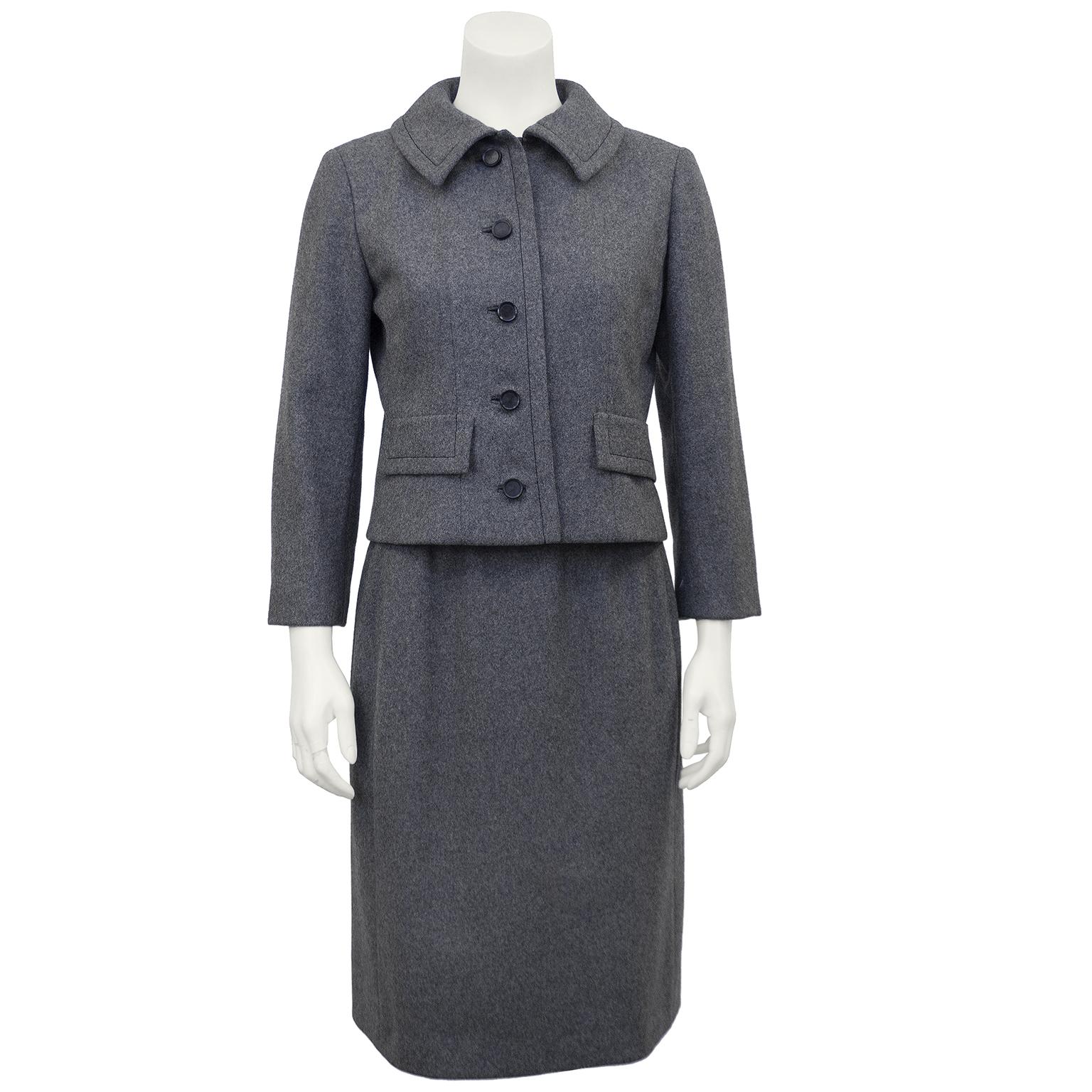 1950s Grey Christian Dior New York Skirt Suit at 1stDibs | christian ...