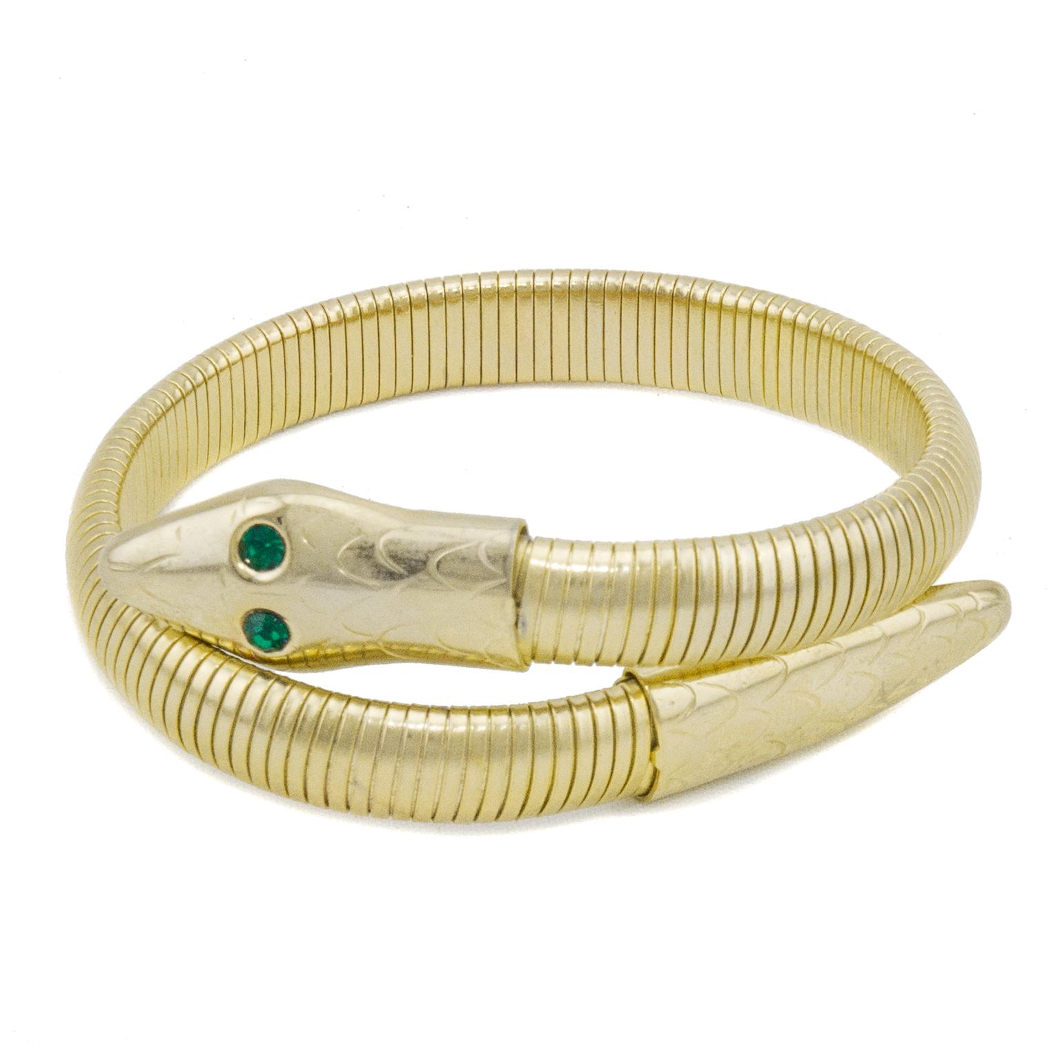1970s Tubogas Serpentine Necklace and Bracelet Set 1