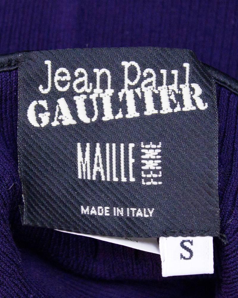 1980's Jean Paul Gaultier Purple Bustier Corset Dress 2