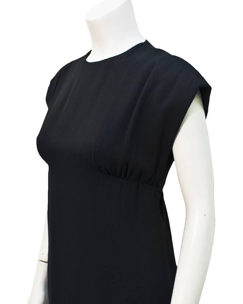 Women's 1960's Geoffrey Beene Black Silk Cocktail Dress  For Sale