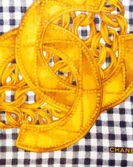 1990's- 2000's Chanel Cashmere and Wool Houndstooth Scarf