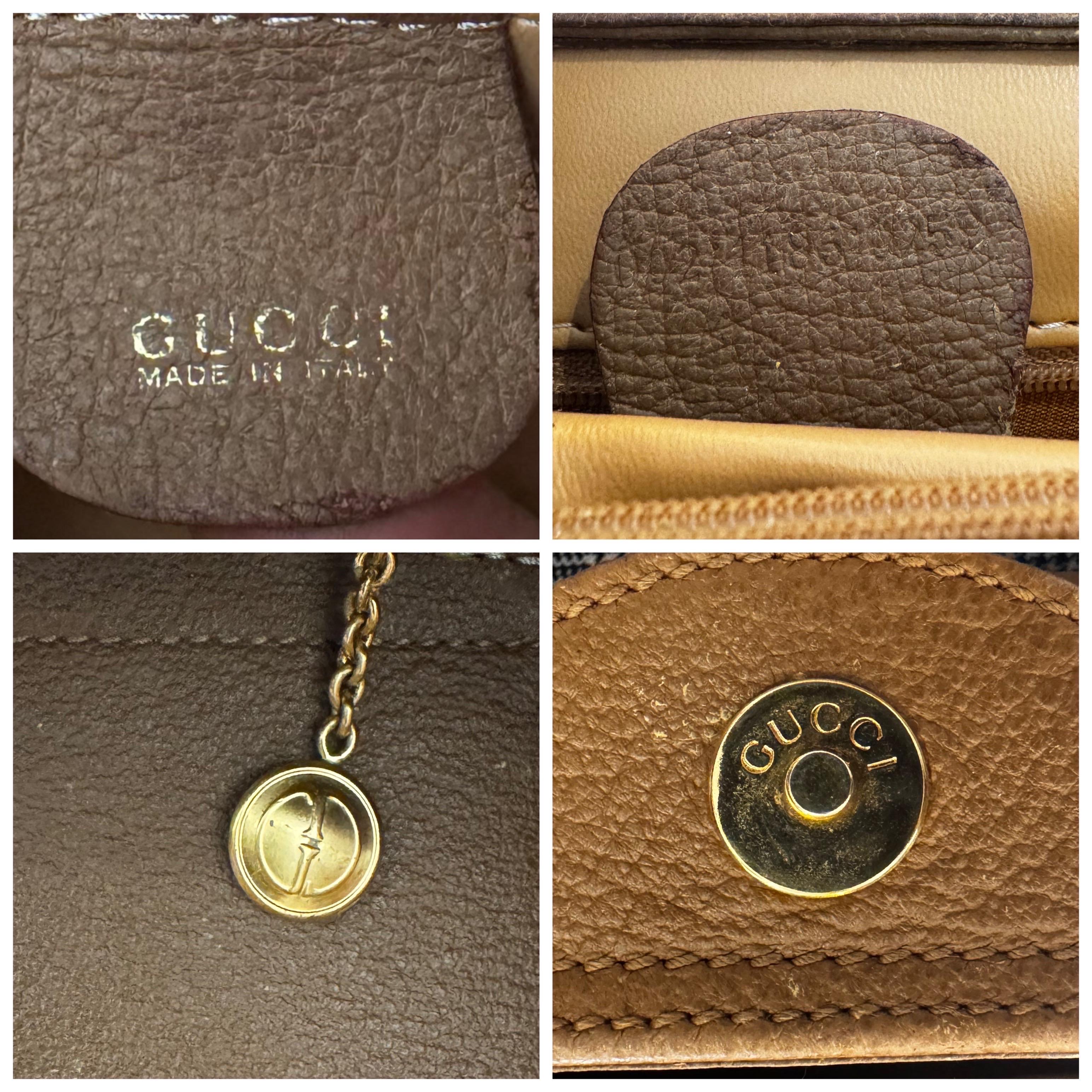 1990s Vintage GUCCI Large Diana Tote Bamboo Tote Bag Nubuck Leather Brown 6