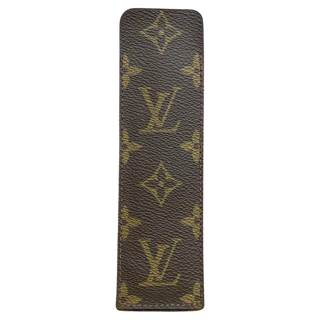 1970er Jahre Vintage LOUIS VUITTON Monogramm Segeltuch Etui Krügetui (Modified) im Angebot