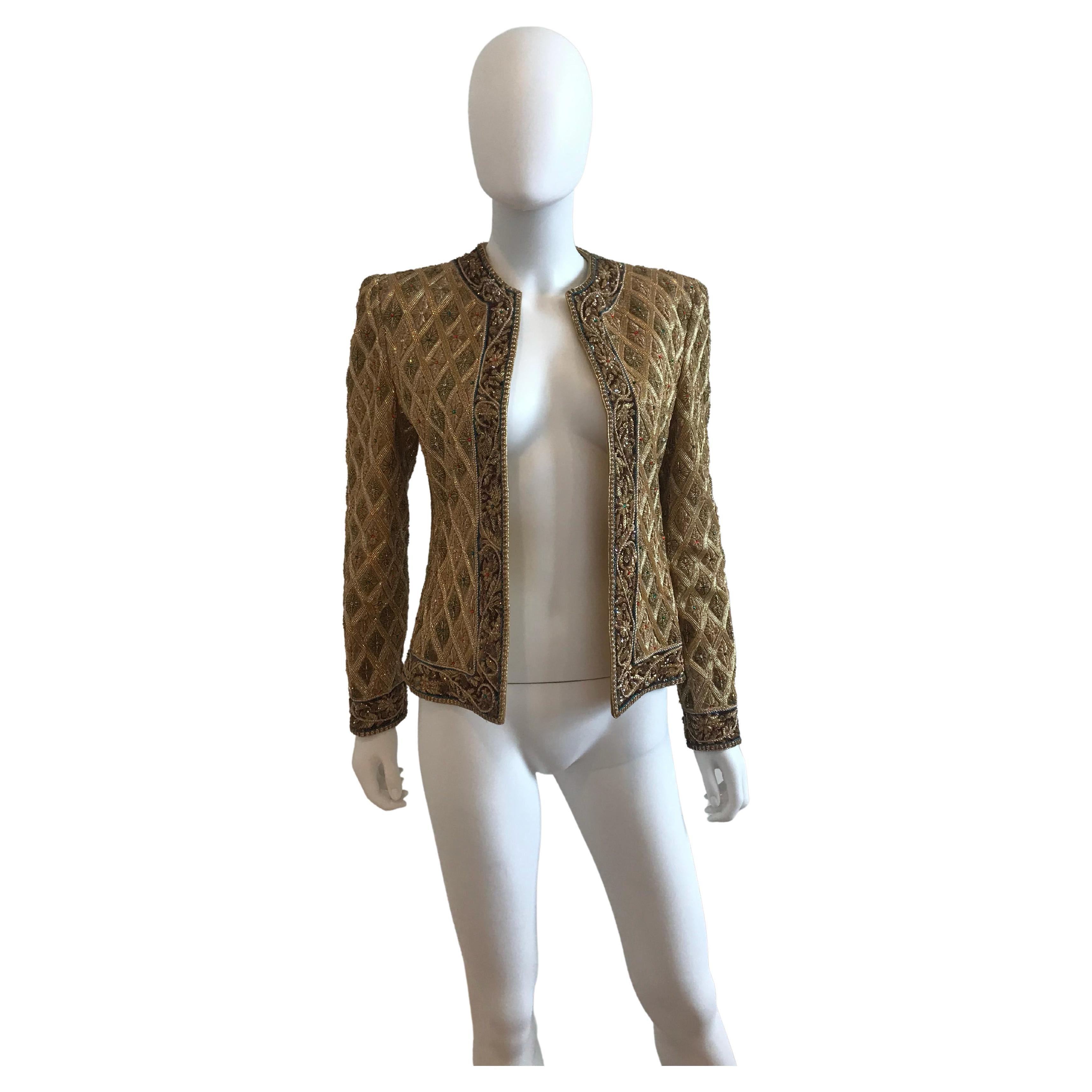 beaded formal jacket