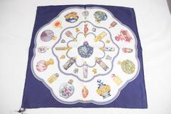 HERMES PARIS Perfume Bottles SILK NECK SCARF Qu'Import Le Flacon by C.Baschet