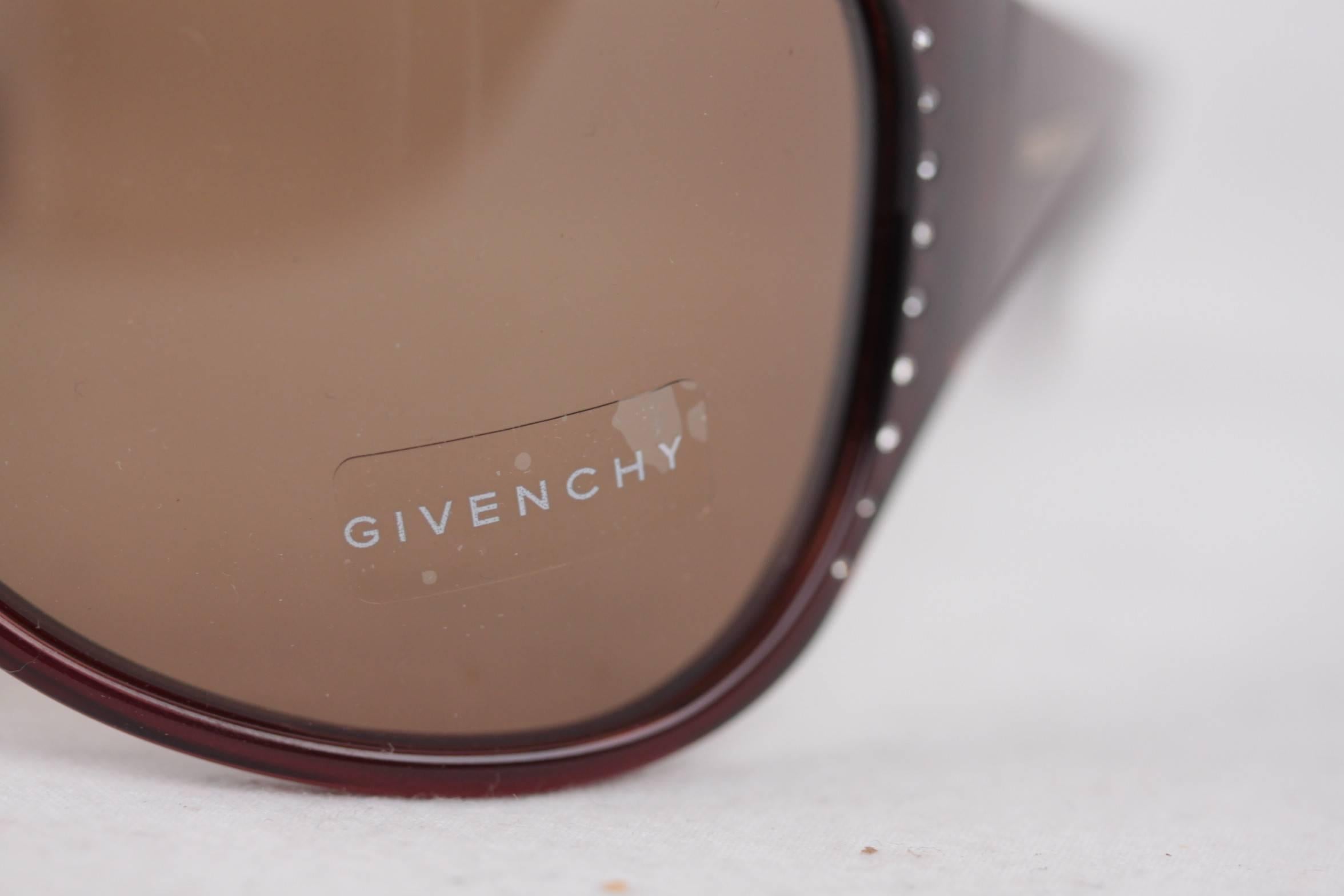 GIVENCHY wrap POLARIZED sunglasses SGV569S col.Z90 brown WOMENS MINT eyewear 1