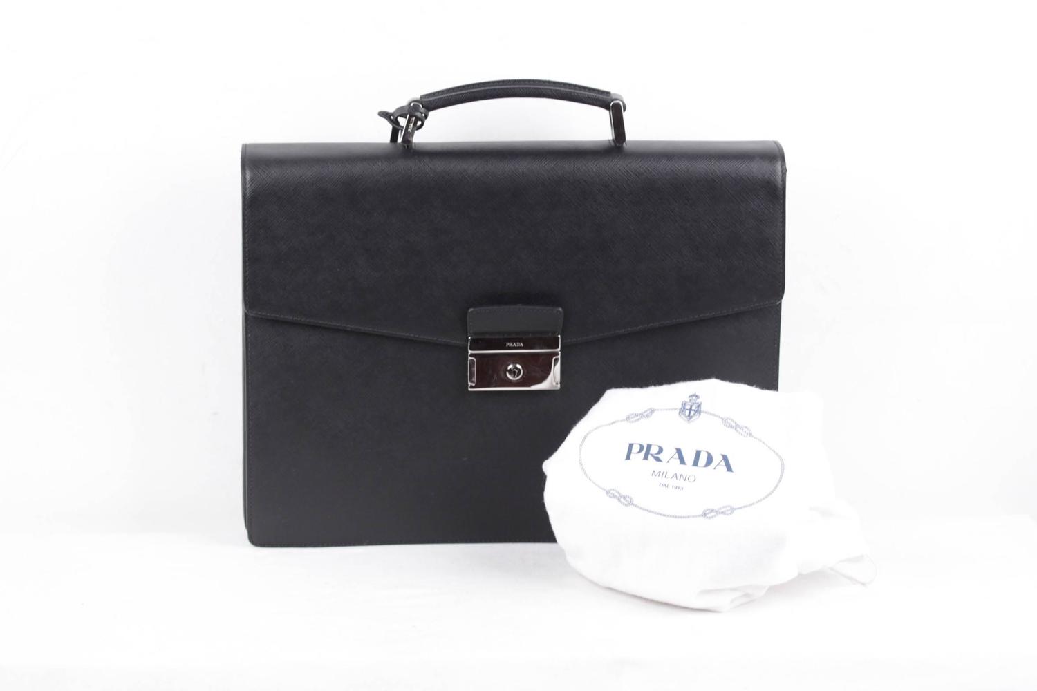 buy prada handbag online - PRADA Italian Black SAFFIANO Leather BRIEFCASE Handbag WORK BAG ... buy prada handbag online - PRADA Italian Black SAFFIANO Leather BRIEFCASE Handbag WORK BAG ...