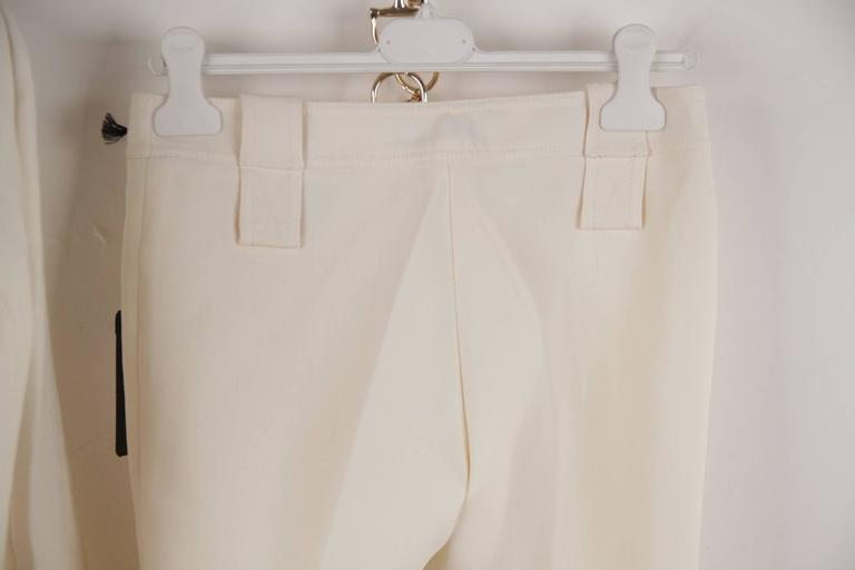Versace Ivory Wool 3 Piece Set Blazer Skirt Trousers Suit Medusa For ...