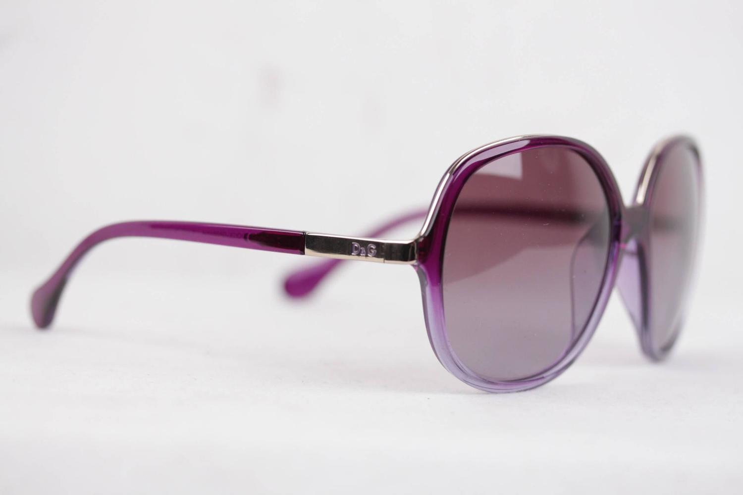 dolce and gabbana purple sunglasses