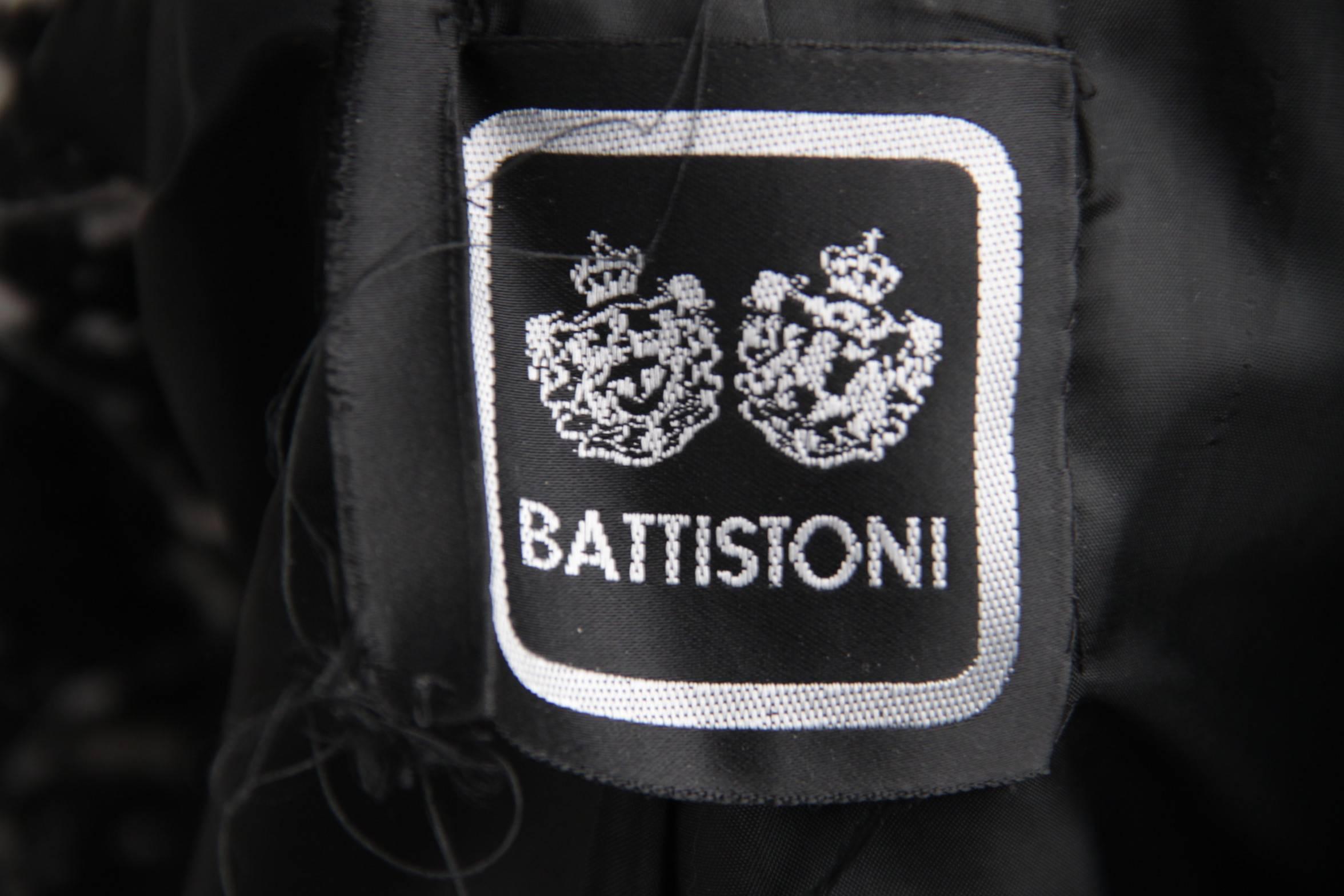 Battistoni Roma Italian Black and White Wool Textured Blazer Jacket   2