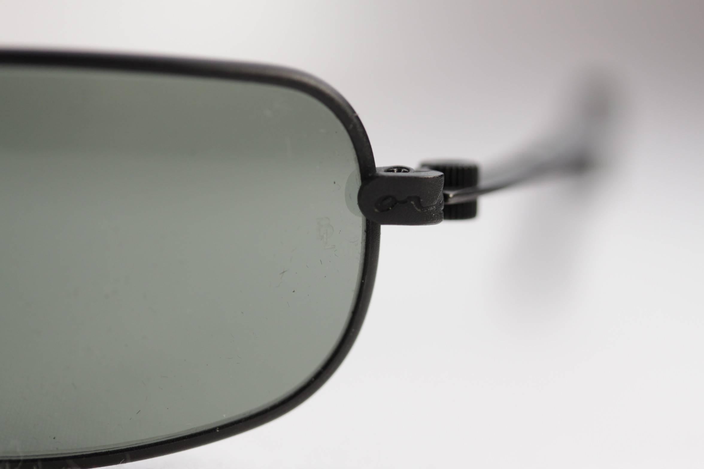Women's or Men's RAY BAN B&L vintage SUNGLASSES ORBS G-15 Gunmetal matte black eyewear w/CASE