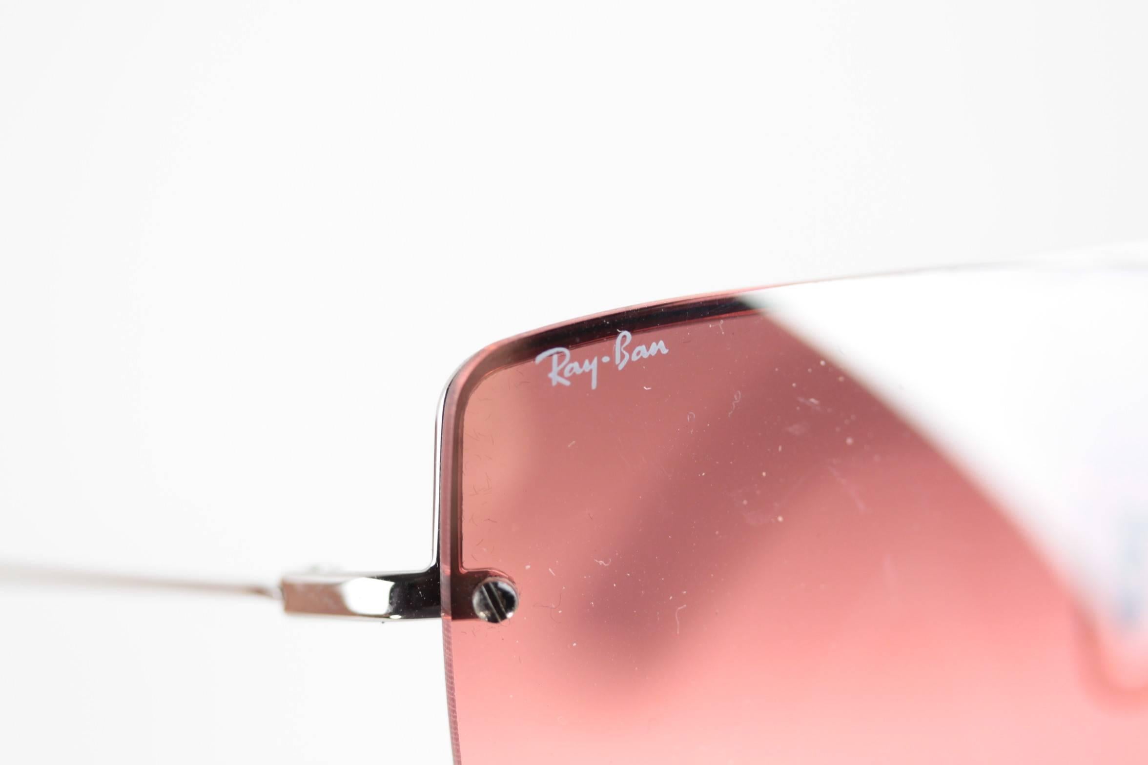 rimless ray ban sunglasses