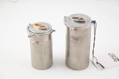 GUCCI Italian VINTAGE Silver metal TABLE LIGHTER & CIGARETTE CASE Set