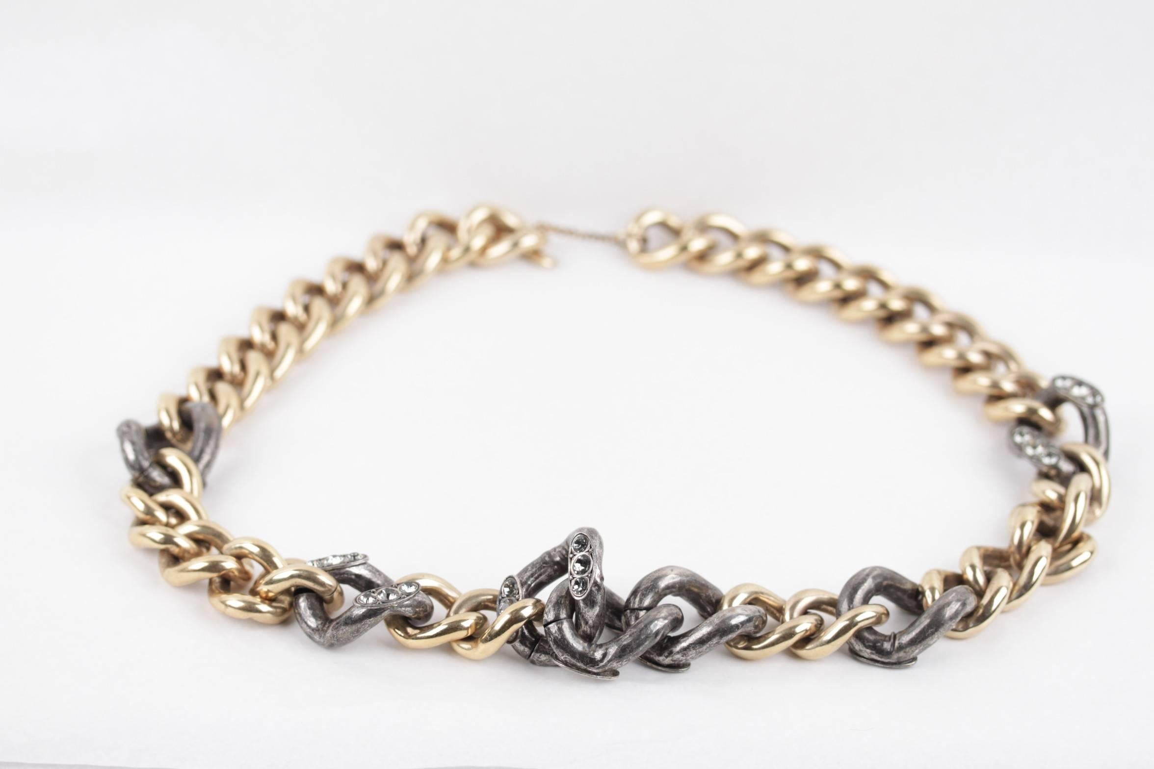 chunky chain link necklace