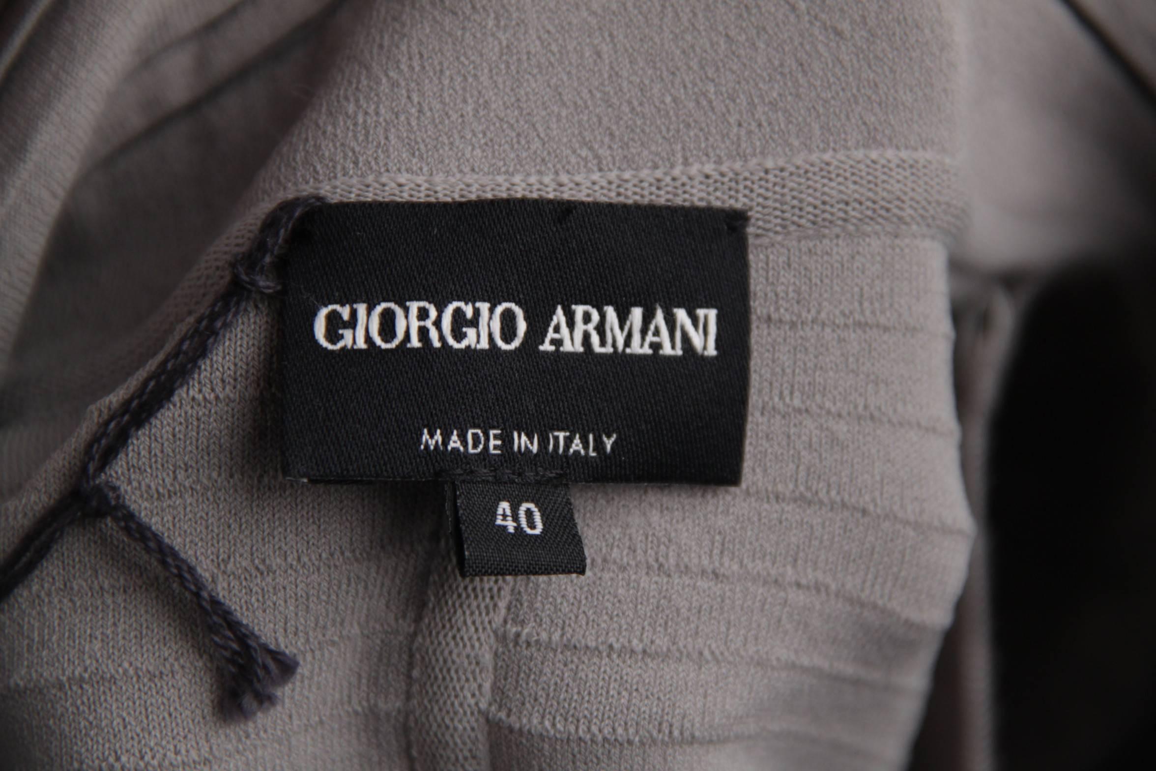 GIORGIO ARMANI BLACK LABEL Gray TEXTURED BLAZER Jacket SIZE 40 IT 3