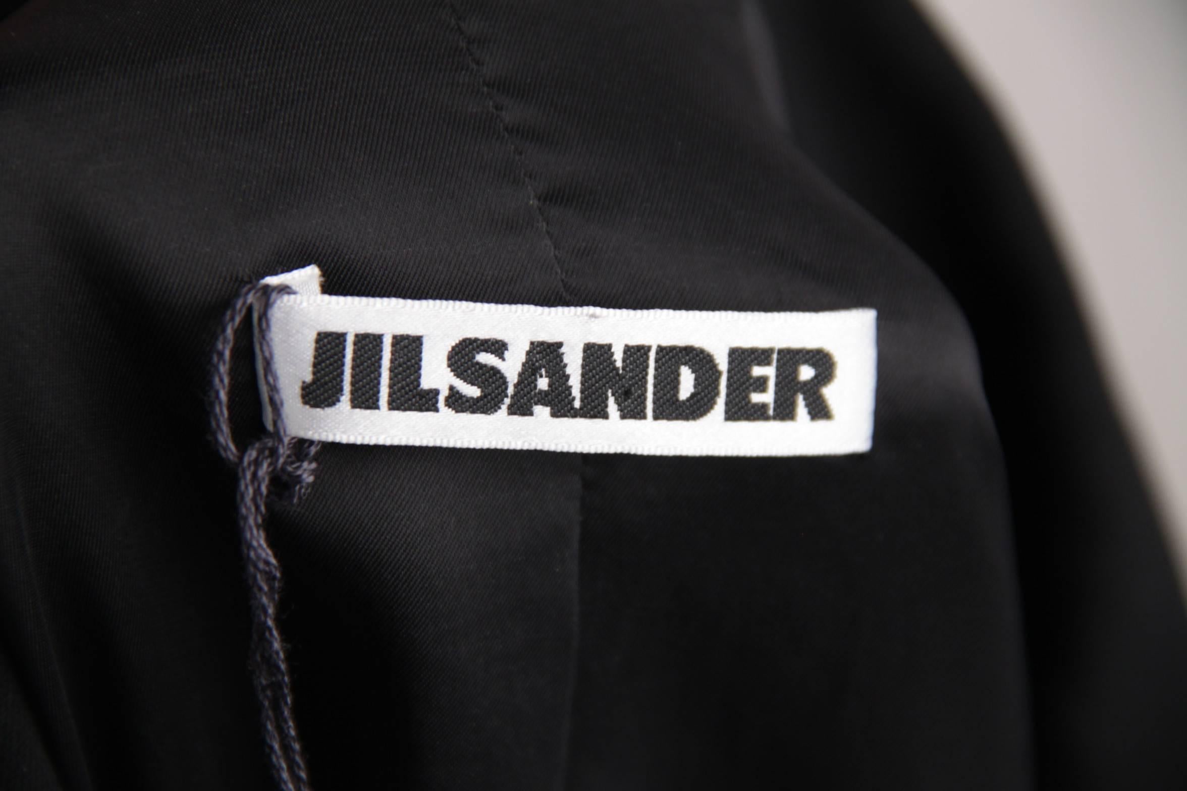 JIL SANDER Black Virgin Wool BLAZER Jacket SIZE 44 1