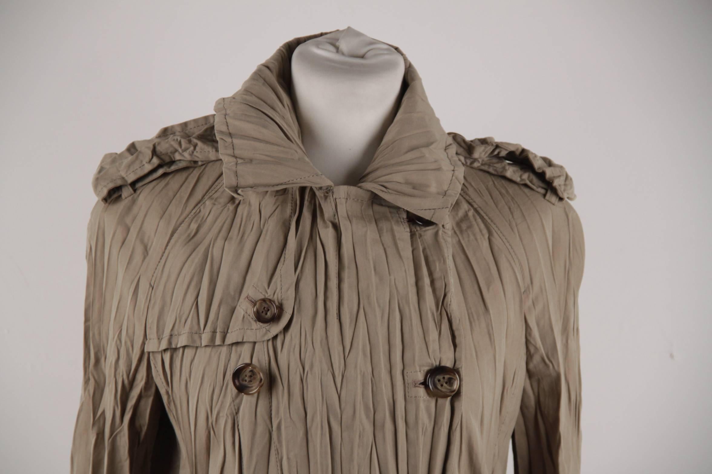 junya watanabe pleated trench coat