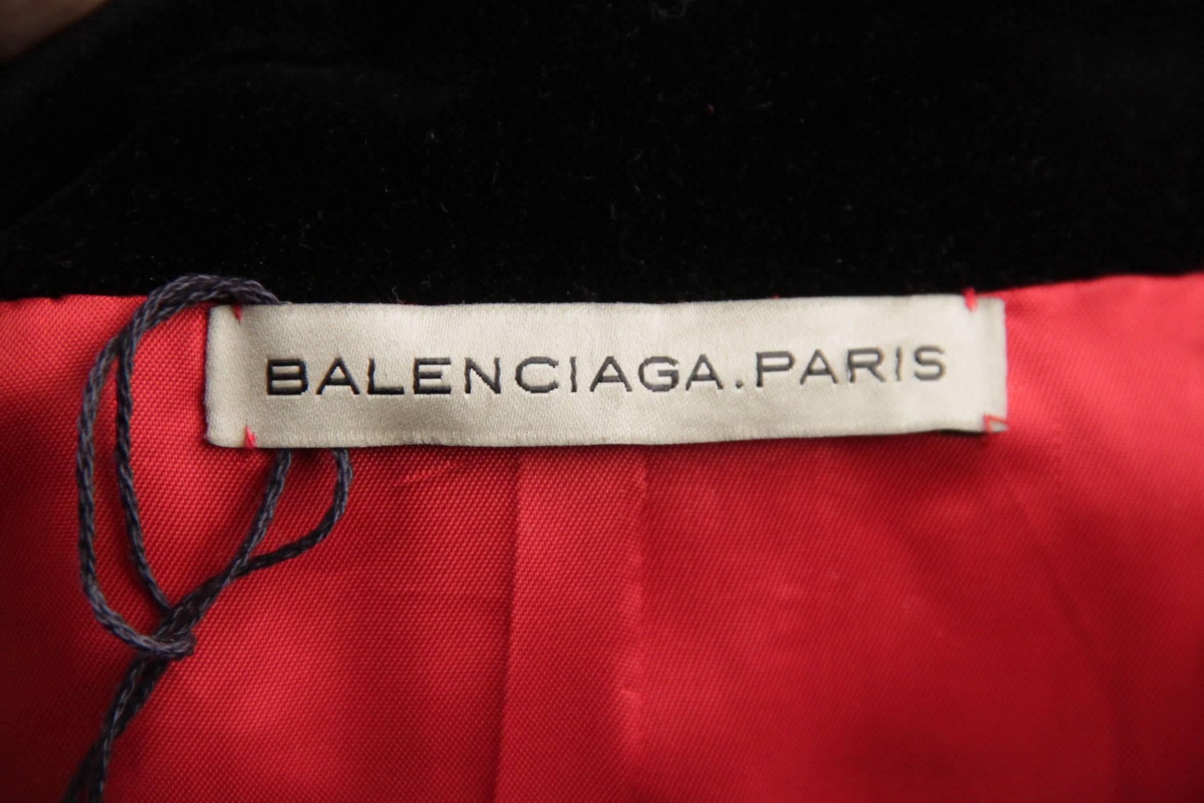 BALENCIAGA Red Wool BLAZER Jacket EQUESTRIAN Style SIZE 38 4