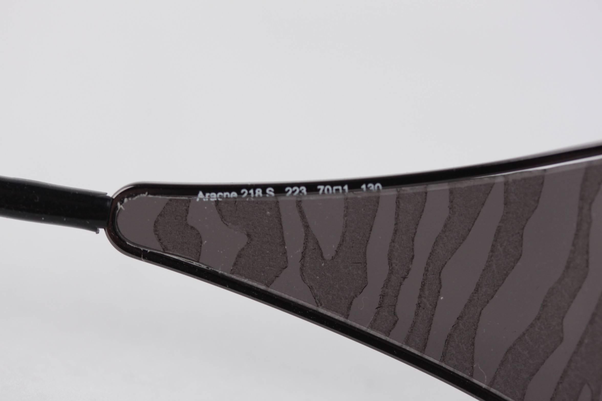 ROBERTO CAVALLI Sunglasses Mod. ARACNE 218 S 223 70/1 130 Gunmetal WRAP Style 3