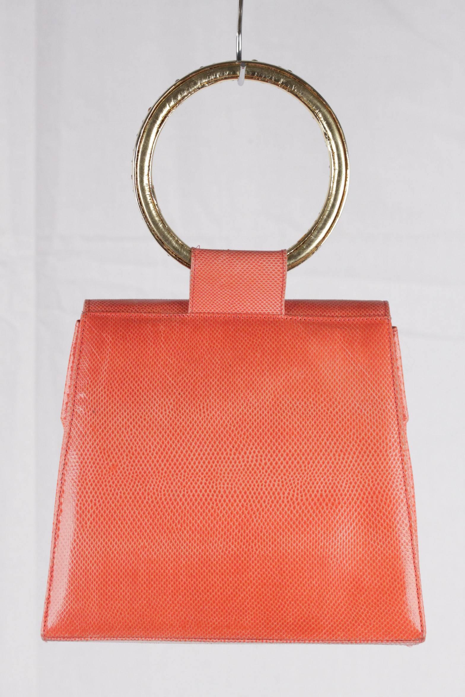 orange evening bags