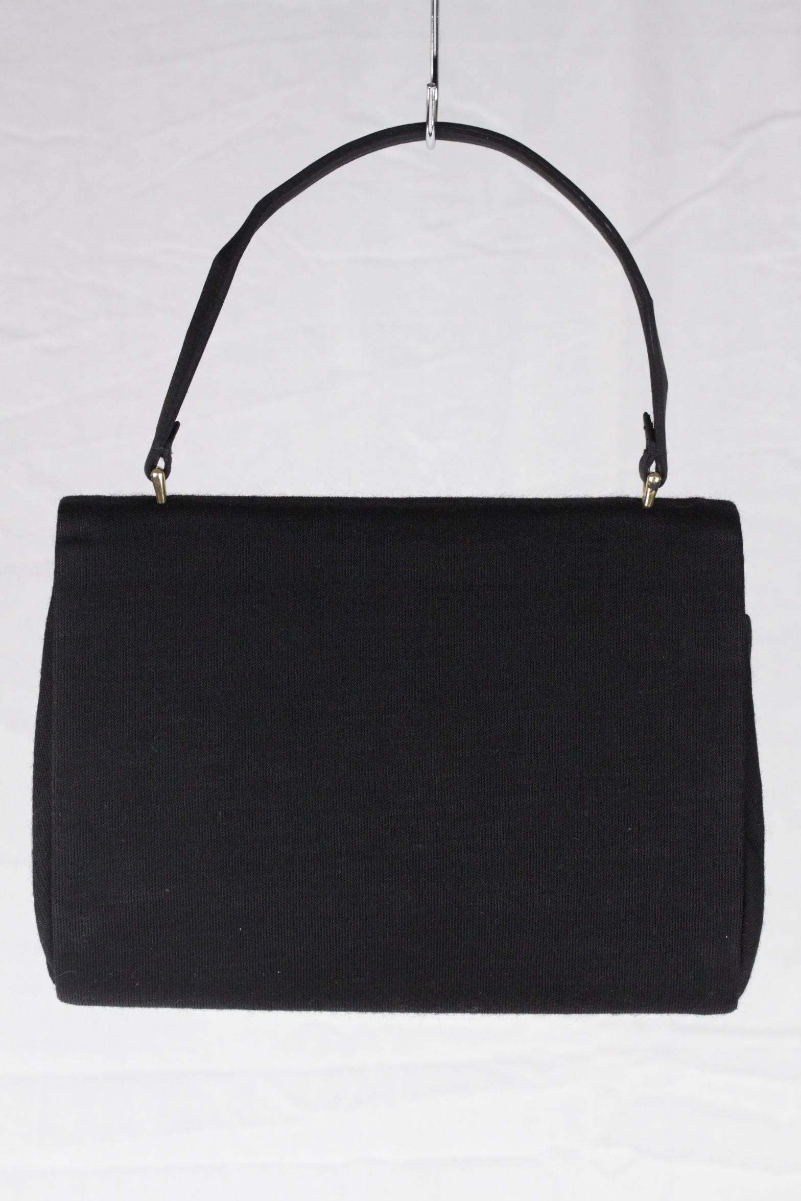 black vintage handbag