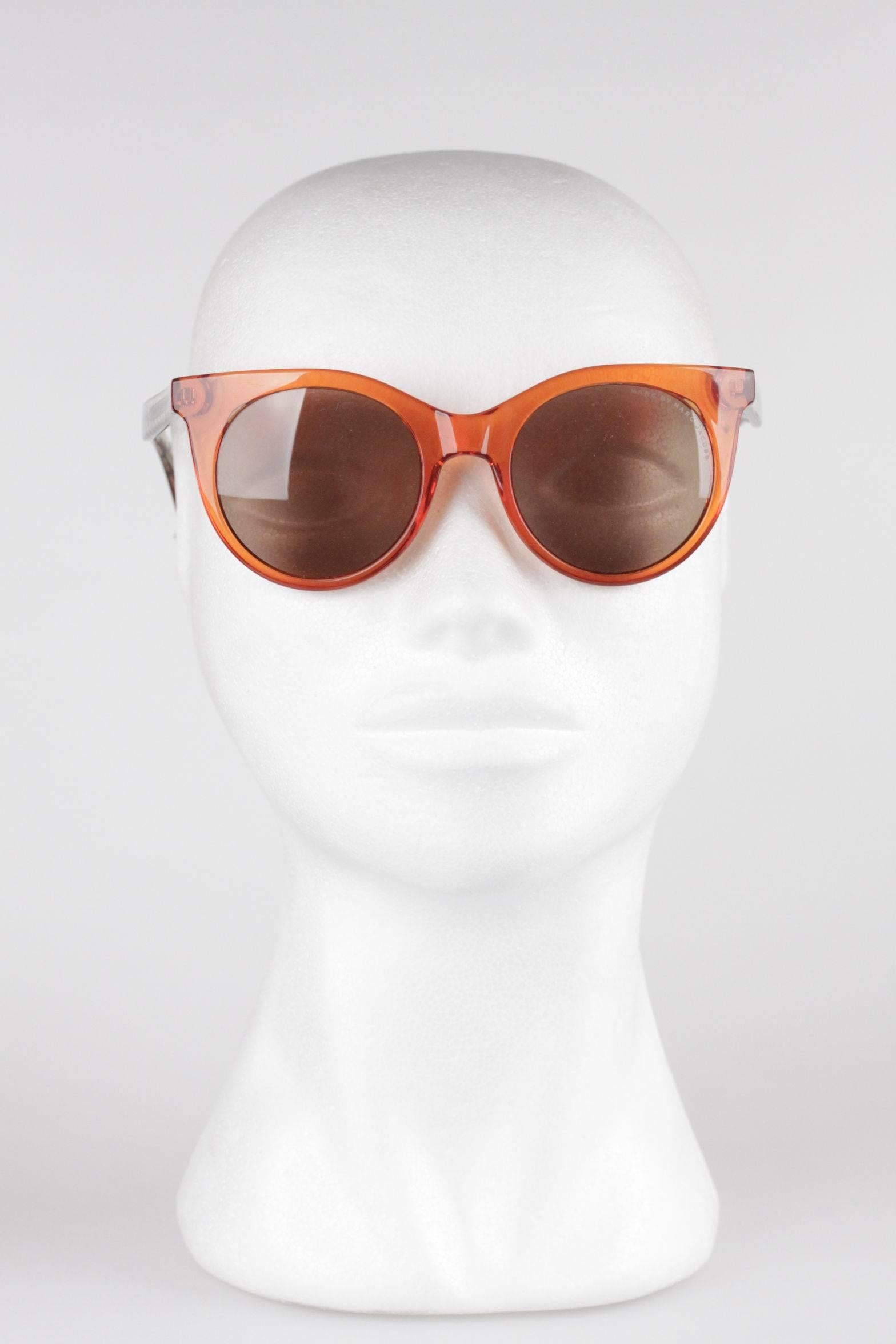 MARC by MARC JACOBS Eyewear MMJ 412/S 6HM UT Orange SUNGLASSES w/ CASE In New Condition In Rome, Rome