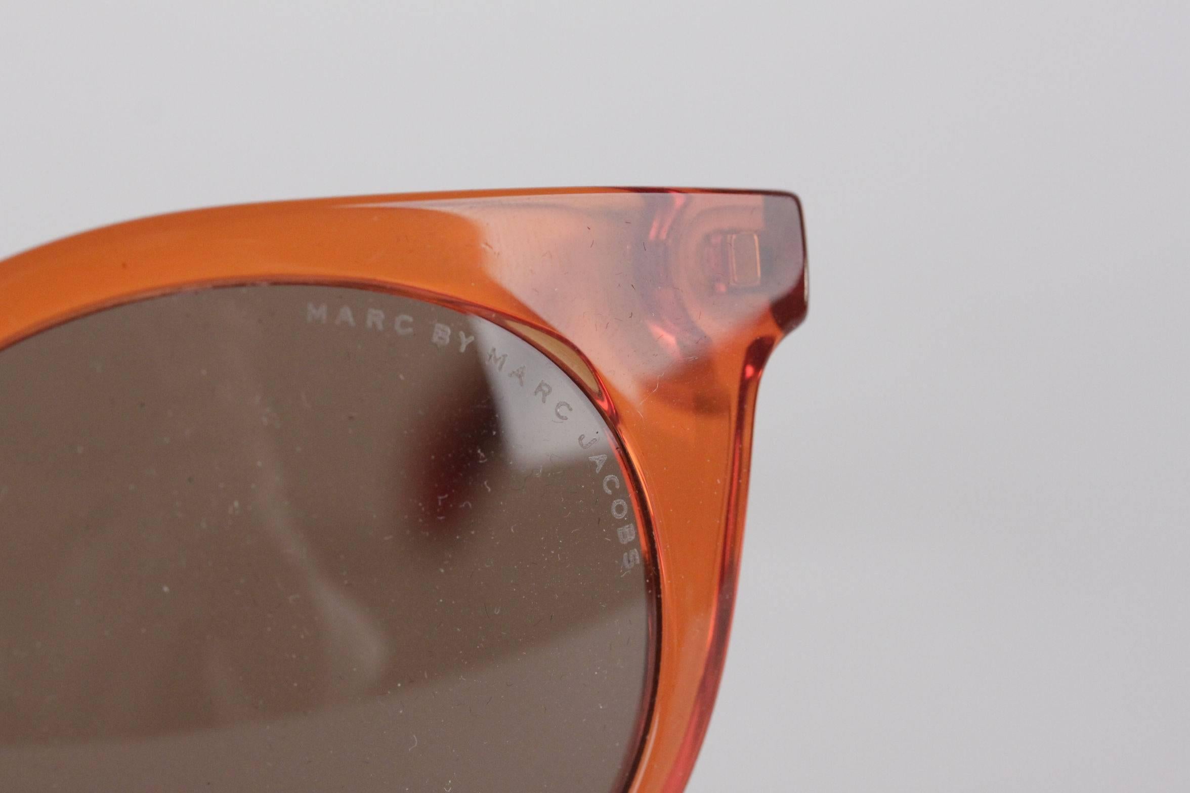 Brown MARC by MARC JACOBS Eyewear MMJ 412/S 6HM UT Orange SUNGLASSES w/ CASE