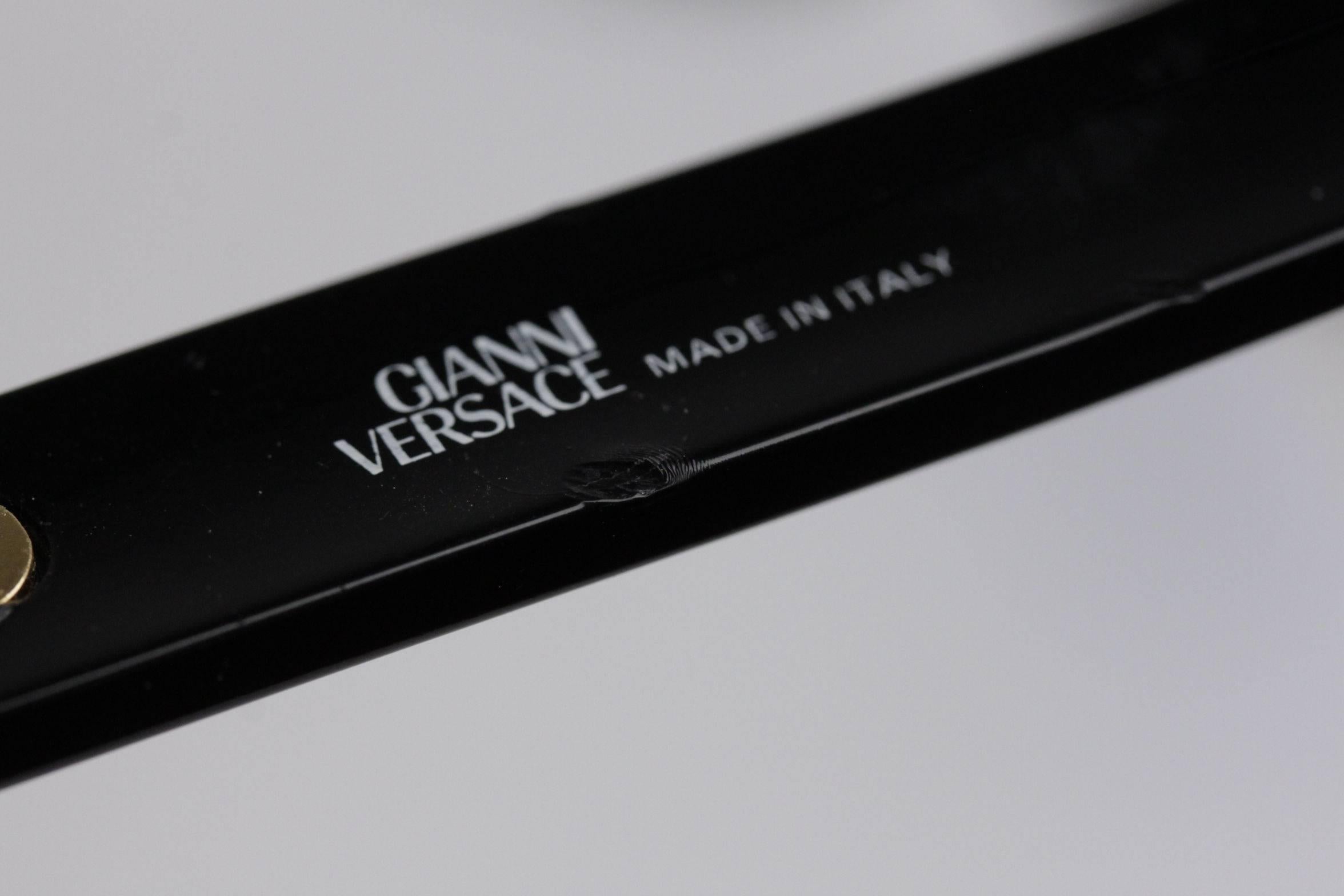 GIANNI VERSACE Vintage Black MEDUSA SUNGLASSES Mod 527/B Col 852 2